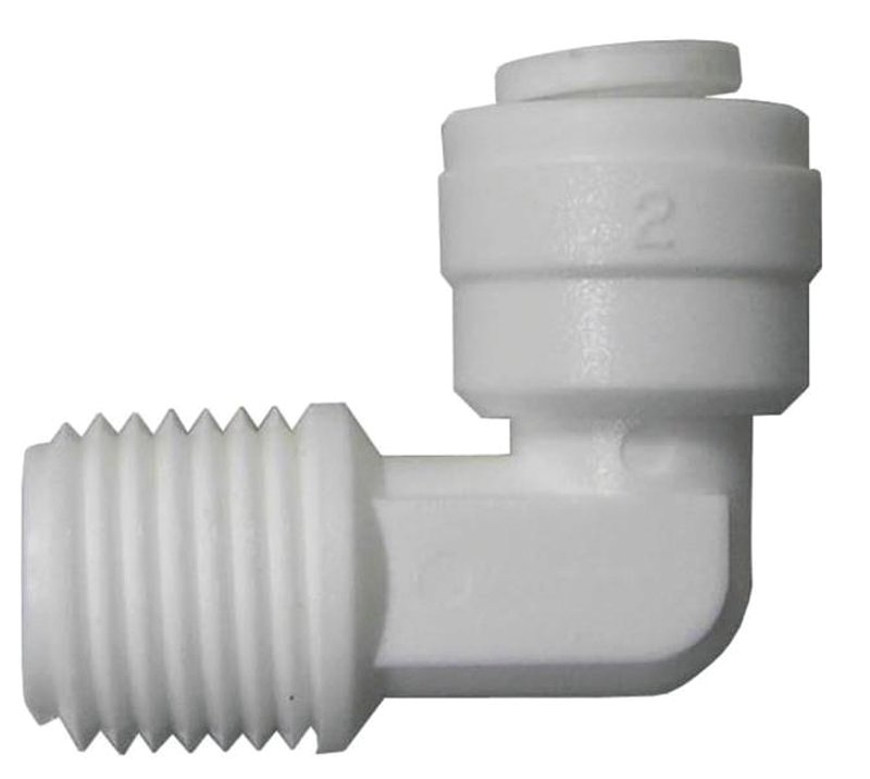 Watts PL-3029 Tube Elbow, 3/8 in, OD x MPT, 90 deg Angle, Plastic, 150 psi