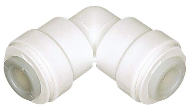 Watts PL-3002 Tube Elbow, 1/4 in, OD x OD, 90 deg Angle, Plastic, 150 psi