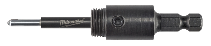 Milwaukee 49-56-7135 Arbor with Retractable Starter Bit, 5/8-18 Thread, 1/4 in Shank, 3/8 in Dia Bit, Hex Shank