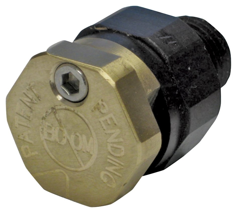 Valley Industries BN2BP088LSX-CS Boomless Nozzle, Specifications: 3/8 in MPT, 0.088 in Orifice, Polypropylene
