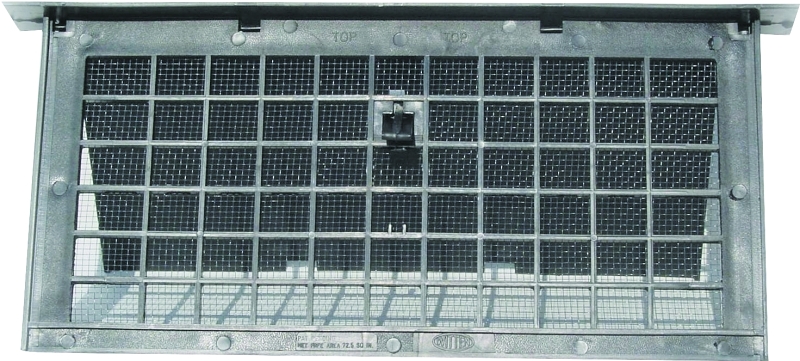 Witten Vent 322 Series PMD-1 BLACK Foundation Vent, 16 in W, 8 in H, 72 sq-in Net Free Ventilating Area, Mesh Grill, Pack of 12