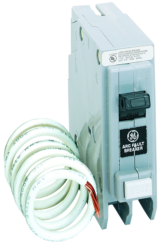 GE Industrial Solutions THQL1120AFP2 Circuit Breaker, AFCI, 20 A, 2-Pole, 120/240 V, Common Trip, Plug Mounting
