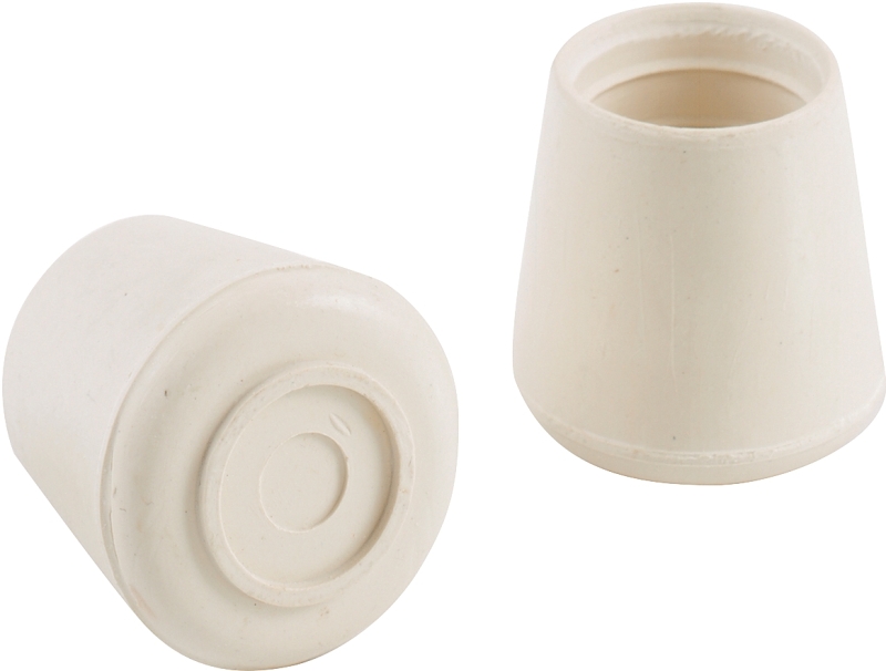 Shepherd Hardware 9223 Leg Tip, Round, Rubber, Off-White, 1-1/4 in Dia