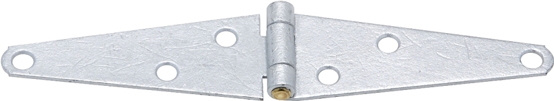 National Hardware N128-249 Strap Hinge, 1.61 in W Frame Leaf, Steel, Galvanized, Screw Mounting, 20 lb