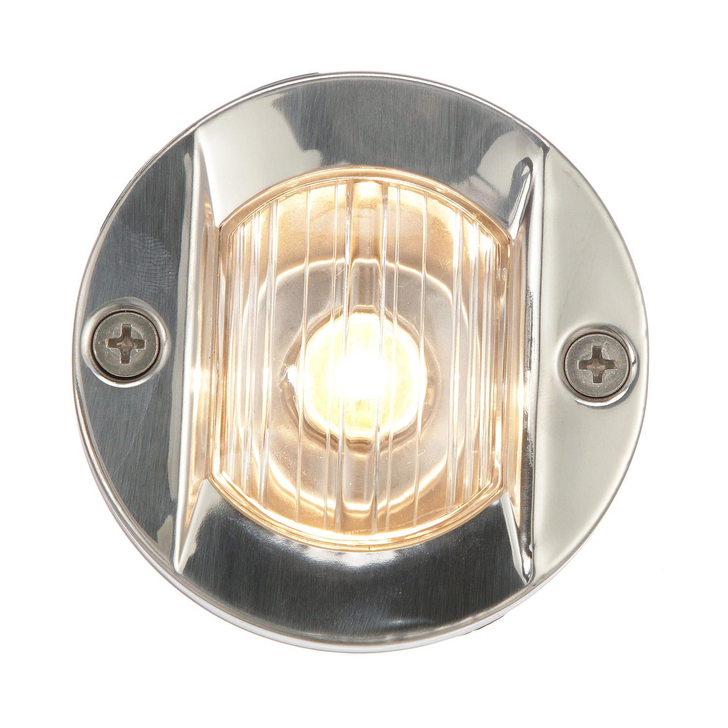 Seachoice 05381 Transom Light With Stainless Steel Flange, Round