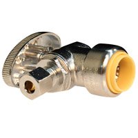 ProBite 190-932HC/LF953AR Ball Valve, 1/2 x 3/8 in Connection, Push-Connect x Compression, 200 psi Pressure