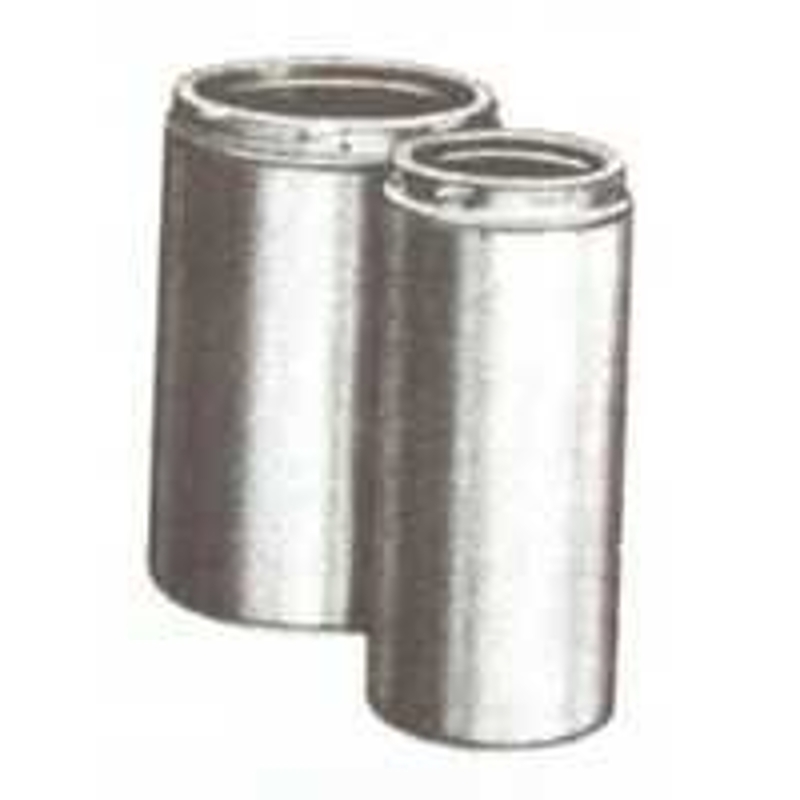 Selkirk 208009 Chimney Pipe, 10 in OD, 9 in L, Stainless Steel, Mirror, Pack of 2