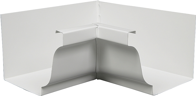 Amerimax 27201 Gutter Miter, 5 in Gutter, Aluminum, White