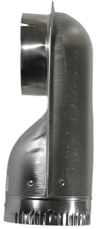 Builder's Best SAF-T-DUCT 010155 Offset Elbow, 4.2 in Connection, Male x Female, Aluminum