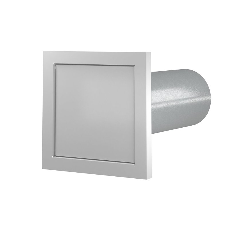 Imperial VT0759 Wall Exhaust Hood, 6-3/4 in W Hood, 5/8 in D Hood, 6-3/4 in H Hood, 4 in Duct, Steel Hood, White Hood