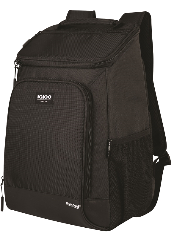Igloo 0066132 Backpack, Fabric/Foam/Polyester, Black, Adjustable Strap Closure