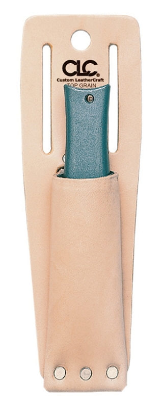 CLC 453 Utility Knife Sheath, Leather, Tan, 3-1/4 in W, 9-5/8 in H