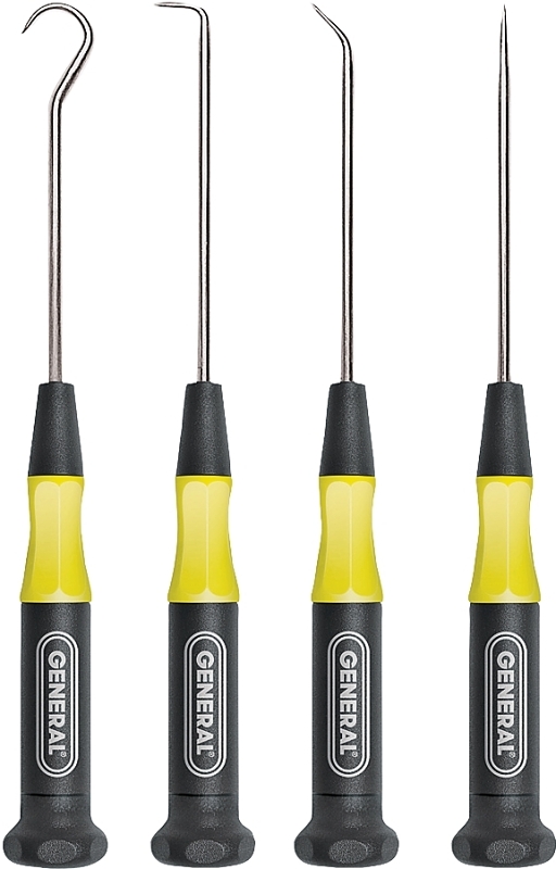 General 60004 Blade Probe Set, 4-Piece, Steel, Chrome-Plated