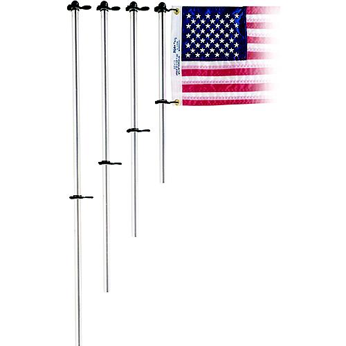 Taylor 3/4â³ Diameter Aluminum Flag Pole With Charlevoix Flag Clips