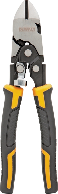DEWALT DWHT70275 Diagonal Cutting Plier, 9.7 in OAL, 1/4 in Cutting Capacity, 1/4 in Jaw Opening, Black/Yellow Handle
