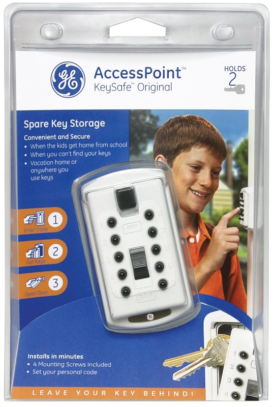 Kidde AccessPoint 001001 Key Safe, 4 to 5 Cylinder, 1 to 2 Mortice Key, 3-Digit Dial Combination Lock, Steel, Assorted