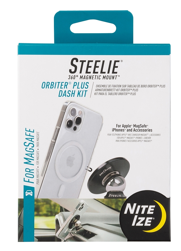 Nite Ize Steelie STOMSDK-01-R8 Dash Kit, Aluminum/Steel, Dash Mounting