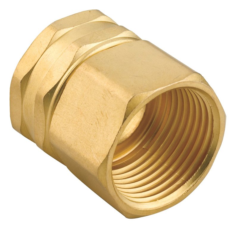 Gilmour 807764-1001 Heavy-Duty Swivel Connector, 3/4 x 3/4 in, FNPT x FNH, Brass