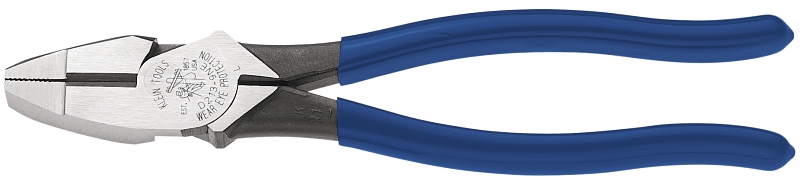 Klein Tools D213-9NE Cutting Plier, 9-3/8 in OAL, 1-3/8 in Cutting Capacity, 1-3/8 in Jaw Opening, Dark Blue Handle