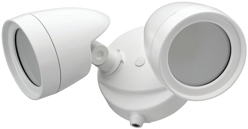 ETI 51401144 Security Light, 6.89 in L x 4.53 in W x 5.51 in H Dimensions, 1200 Lumens, White Fixture, 120 V, 20 W