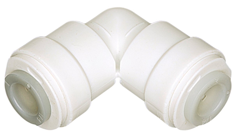 Watts PL-3022 Tube Elbow, 3/8 in, OD x OD, 90 deg Angle, Plastic, 150 psi