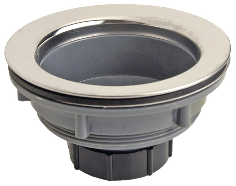 Danco 88287 Basket Strainer Assembly with Plastic Basket Strainer, 3-1/2 in Dia, Plastic, Chrome