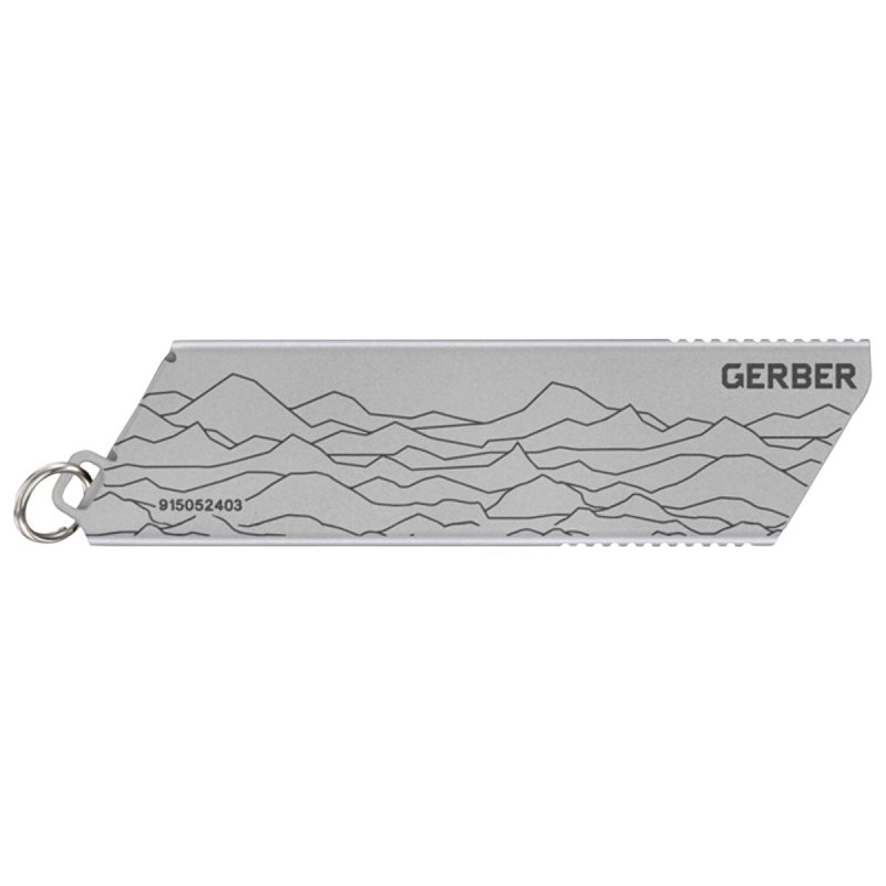 Gerber 1072684 Mini Utility Pocket Knife, 1-1/2 in L Blade, Stainless Steel Blade, 1-Blade, Silver Handle