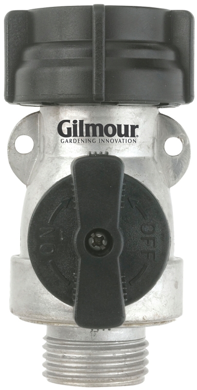 Gilmour Mfg 801074-1001 Single Shut-Off Valve, 3/4 in, Female x Male, 1-Port/Way, 60 psi Pressure, Manual Actuator
