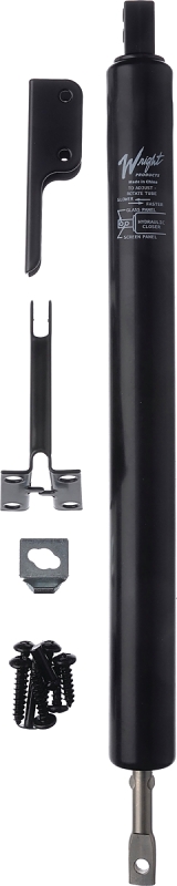 Wright Products VH440BL Hydraulic Door Closer, 15-3/4 in L, Aluminum, 90 deg Opening