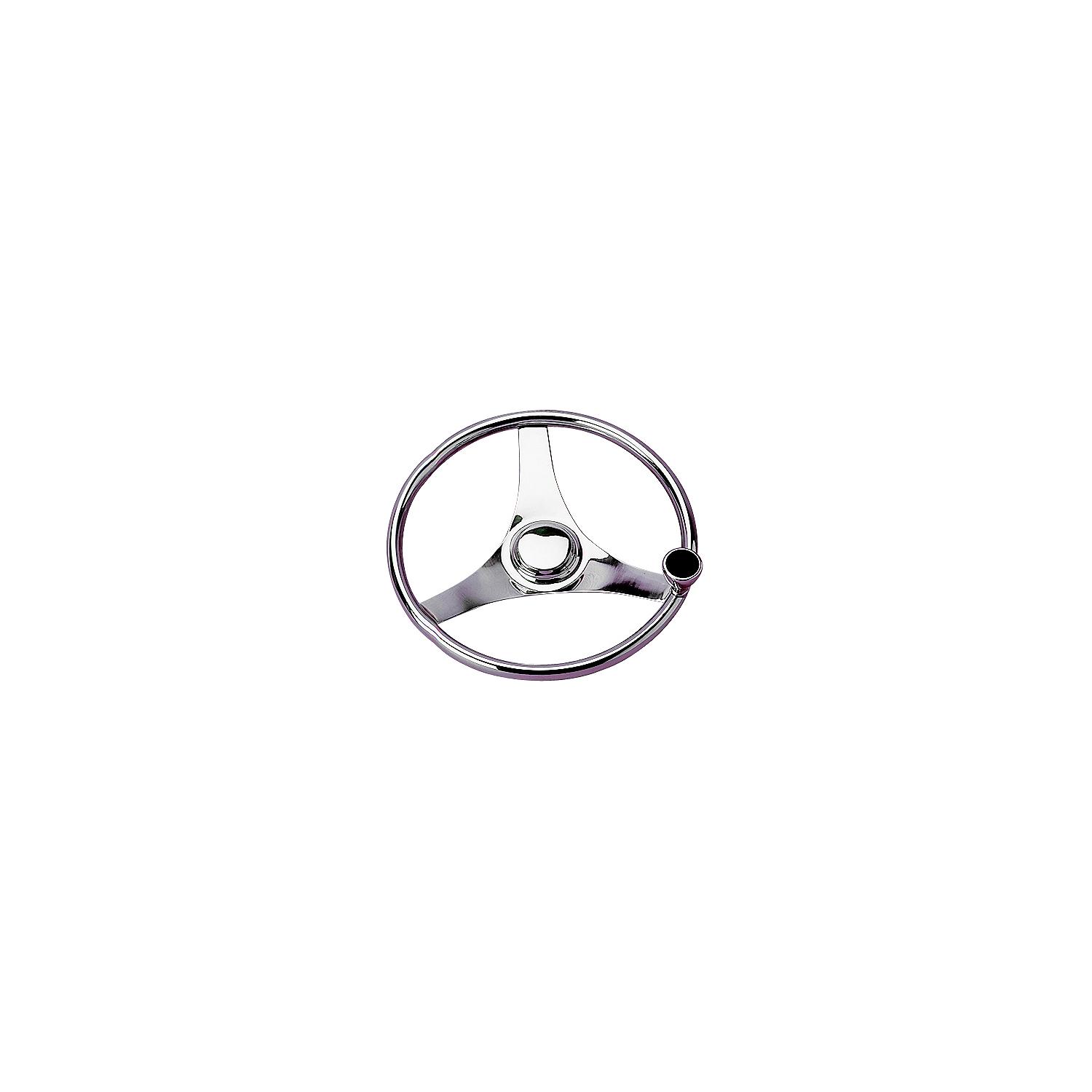 Sea-Dog 230323 3-Spoke Stainless Steering Wheel With Integral Knob, 13-1/2â³