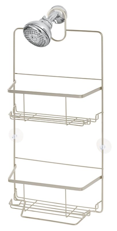 iDESIGN Everett 23855 Shower Caddy, 10.1 in OAL, 3.88 in OAW, Metal, Satin, Pack of 4