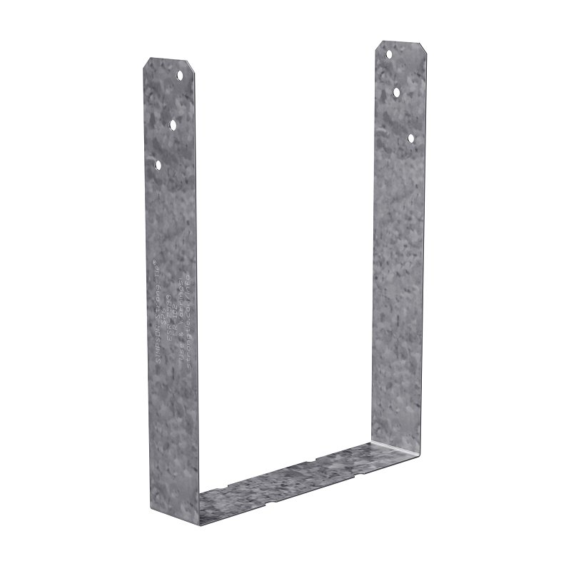 Simpson Strong-Tie SP Series SP6 U-Shaped Stud Plate Tie, 7-3/4 in L, 5-9/16 in W, Steel, Galvanized, Pack of 100
