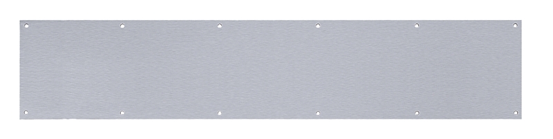 Tell Manufacturing DT100055 Kick Plate, 6 in L, 30 in W, 0.05 ga Gauge, Stainless Steel, Satin