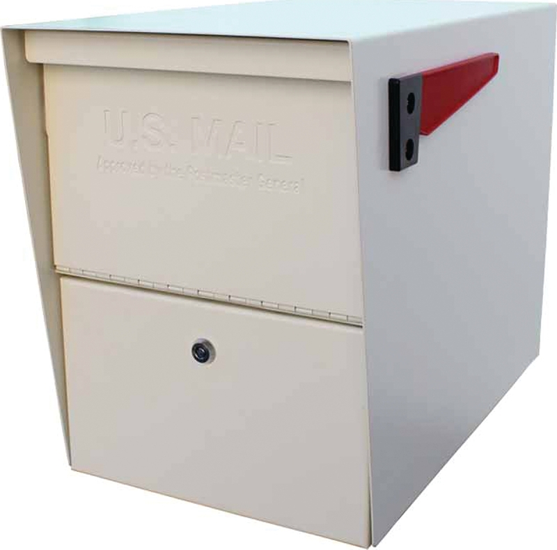 Mail Boss Packagemaster Series 7207 Locking Curbside MailBox, Steel, Galvanized/Powder-Coated, 11-1/4 in W, 21 in D