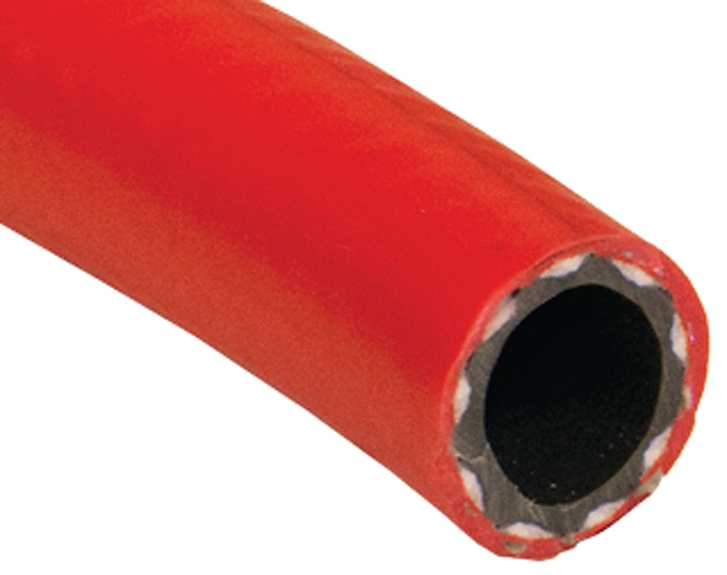 Abbott Rubber T18 Series T18004002 Air/Water Hose, 3/8 in, PVC, Red, 100 ft L