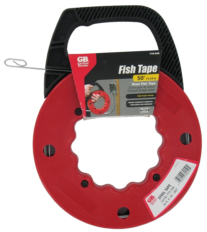 Gardner Bender FTS Series FTS-50B Fish Tape, 1/8 in Tape, 50