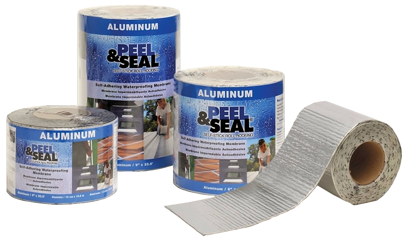 MFM 50012 Roofing Membrane, 33.5 ft L, 12 in W, Aluminum/Polymer, Pack of 3