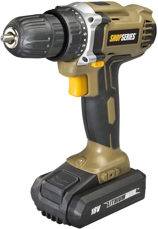 Rockwell Shop Series SS2811 Compact Drill Kit Battery Included 18 V 1.3 Ah 3 8 in Chuck Keyless Chuck VORG4413357 SS2811