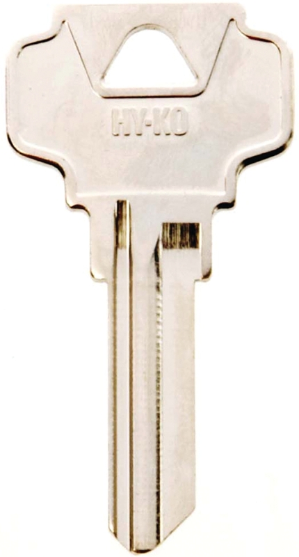 Hy-Ko 21250DE6 Mechanical Key Blank, Brass, Nickel-Plated, For: Dexter Cabinet, House Locks and Padlocks, Pack of 250