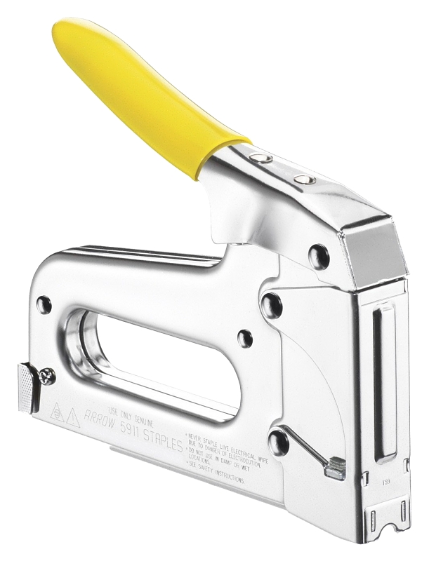 Arrow T59 Staple, T59 Staple, 1/4, 5/16 in W Crown, 1/4, 5/16 in L Leg, Steel Staple, Black/Clear