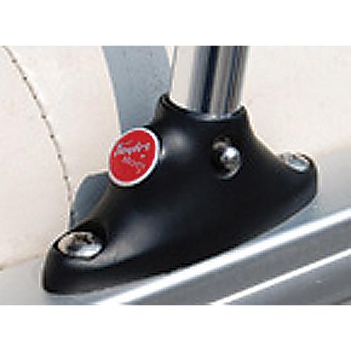 Taylor 3/4â³ Anodized Aluminum Pontoon Flag Pole 24â³ With Black Nylon Mount and U.S. Flag 12â³ x 18â³