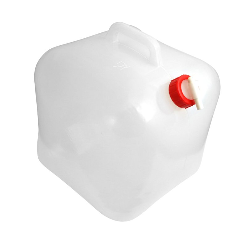 Coghlan's 1205 Water Container, 5 gal Capacity, Polyethylene, White, 11 in L, 11 in W, 12 in H