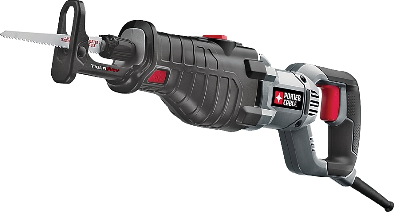 Porter-Cable PC85TRSOK Orbital Reciprocating Tiger Saw, 8.5 A, 12 in L Blade, 1-1/8 in L Stroke, 3200 spm SPM