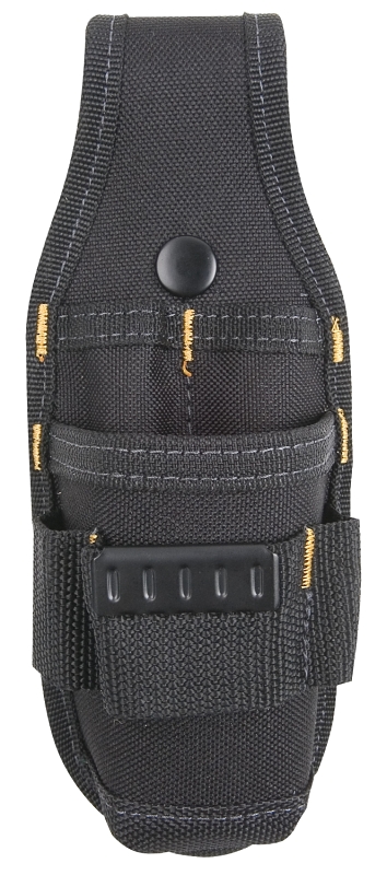 CLC TOOL WORKS 1518 Utility Knife/Plier Holder, Polyester, Black, 2 in W, 8-1/4 in H, 3-1/4 in D