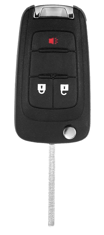 Hy-Ko ChipKey 18GM712 Transponder Key Blank, Brass/Plastic, Nickel-Plated, For: General Motors Vehicle Locks
