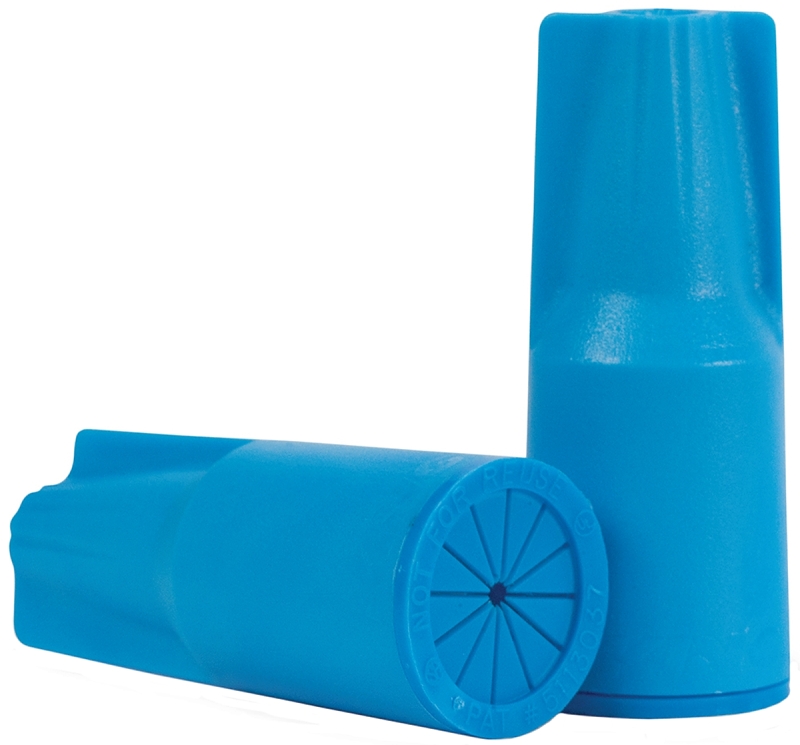 King Innovation 10666 Wire Connector, 22 to 8 AWG Wire, Copper Contact, Silicone Housing Material, Blue