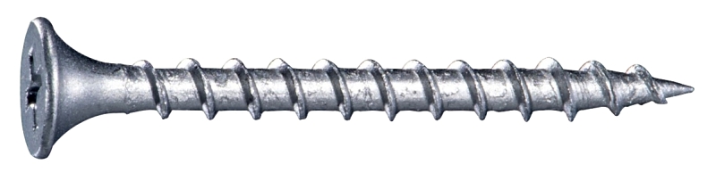 Midwest Fastener 10516 Deck Screw, #6 Thread, 1-5/8 in L, UNC Thread, Bugle Head, Phillips Drive, Steel, 1