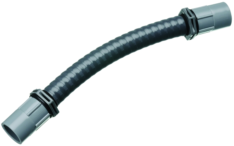 Carlon UAFAD Flexible Elbow, 1/2 in Trade Size, 0 to 90 deg Angle, SCH 40 Schedule Rating, Neoprene/PVC, 4 in L Radius