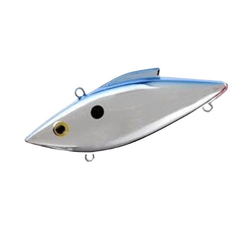 Rat-L-Trap BLF-MT25B Crank Bait, Lipless Hard, Largemouth, Smallmouth, Saltwater, Whitebass, Blue/Chrome Bait