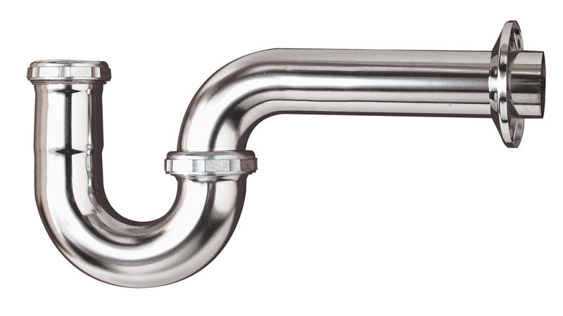 Keeney 1-1/4 in. D Chrome Plated Brass P Trap